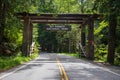 Nisqually entrance of Mount Rainier National Park in Washington State during Summer