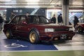 Nissan Bluebird T12 T72 Series in deep maroon red color tuned for street racing