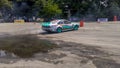 Surakarta Indonesia October 28 2017 Nissan Cefiro drifting on a drift track