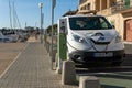 Nissan electric car charging its battery