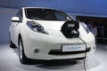 A Nissan Leaf on display at Auto Expo 2012