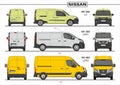 Set of Nissan Cargo Vans and Minivans 2019 Royalty Free Stock Photo