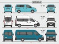 Set of Nissan Passenger Vans and Minivans 2019