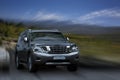 Nissan Patrol black car. Royalty Free Stock Photo