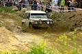 Nissan patrol during mud passage Royalty Free Stock Photo