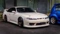 Nissan Silvia S14 kouki in car meet Royalty Free Stock Photo