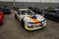 Nissan Silvia S14 race car in a car show Royalty Free Stock Photo