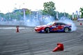 Nissan 200SX drift car in a drifting event