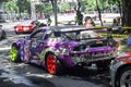 Nissan 200SX drift car in Indonesia drift series local drifting event