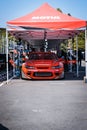 Nissan 200SX with Nissan Silvia front end on the paddock of drifting event