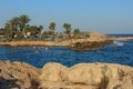 Nissi beach. Agia napa, Cyprus. Royalty Free Stock Photo