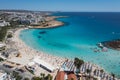 Nissi beach in Ajia Napa, Cyprus Royalty Free Stock Photo