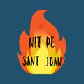 Night of Saint John in catalan language