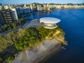 Niteroi city, Rio de Janeiro state / Brazil South America. - 01/27/2019 Description: MAC Niteroi. Museum of Contemporary Art of Ni