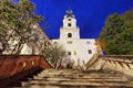 Nitra castle at night, Slovakia Royalty Free Stock Photo