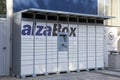 Alza self service boxes. AlzaBox delivery point. Alza Box at the shopping mall Centro. Nitra