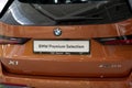 A modern bmw car close up. BMW X1 xdrive 23i premium selection car . Bayerische Motoren