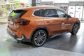 A modern bmw car close up. BMW X1 xdrive 23i premium selection car . Bayerische Motoren