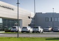 Jaguar, Land Rover showroom. Jaguar Land Rover is a British multinational car manufacturer