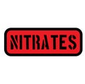 Nitrates sign , label