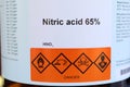 Nitric acid danger chemical