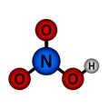 Nitric acid molecule icon