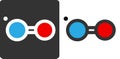 Nitric oxide NO free radical molecule, flat icon style. Atoms shown as color-coded circles oxygen - red, nitrogen - blue.