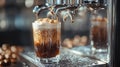 nitro cold coffee on tap Royalty Free Stock Photo