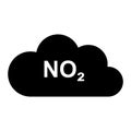 Nitrogen dioxide and cloud Royalty Free Stock Photo