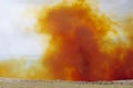 Nitrogen Dioxide cloud after mine blast. Royalty Free Stock Photo