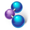 Nitrogen Dioxide atomic structure and molecular form