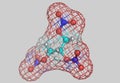 Nitroglycerin molecular model