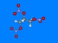 Nitroglycerine molecular model