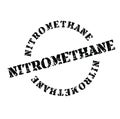 Nitromethane stamp on white Royalty Free Stock Photo
