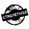 Nitromethane stamp on white Royalty Free Stock Photo
