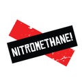 Nitromethane stamp on white Royalty Free Stock Photo