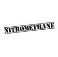 Nitromethane stamp on white Royalty Free Stock Photo