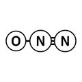 Nitrous oxide gas molecule icon