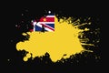 Niue Flag With Grunge Effect Design