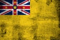 Niue rusty and grunge flag illustration