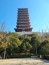 Niushou Mountain Temple in Nanjing, China