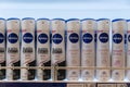 Nivea department at the duty-free shop at the Muscat international airport, Oman. Nivea global skin and body care brand owned by