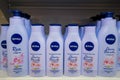 Nivea products display in retail aisle