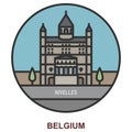 Nivelles. Cities and towns in Belgium Royalty Free Stock Photo