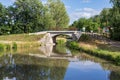 nivernais canal bridge and scenery at chevroches