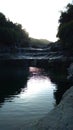 Niyama river in sunset Royalty Free Stock Photo