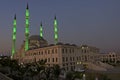 Nizamiye Masjid in Midrand, Johannesburg - Turkish style Mosque at night