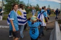 Fans from Uruguaya at the day of FIFA game in Nizhnii Novgorod