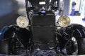 NIZHNY NOVGOROD - APRIL 18, 2023: A fragment of the famous Soviet passenger car of the Gorky Automobile Plant