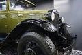 NIZHNY NOVGOROD - APRIL 18, 2023: A fragment of the famous Soviet retro truck of the Gorky Automobile Plant